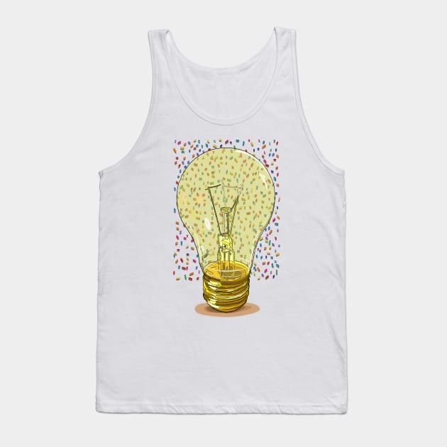 Lightbulb & sprinkles Tank Top by M[ ]